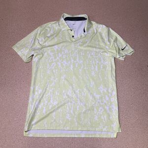 Nike Men's M Vapor Graphic Golf Polo Shirt Light Lemon Twist CU9533-736 A3